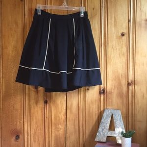 Blue and white lined skirt